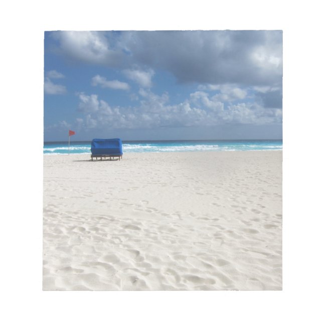 A Beach Chair Awaits Notepad (Front)