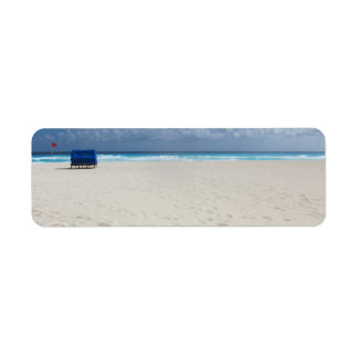 A Beach Chair Awaits Return Address Label