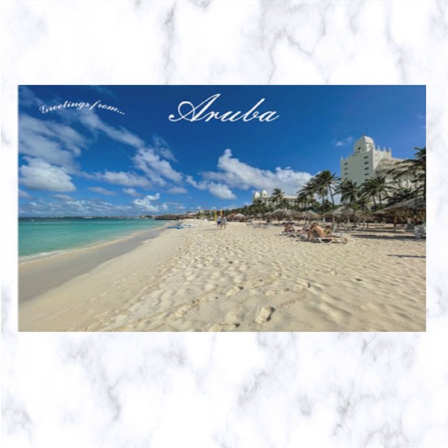 A Beach in Aruba Postcard (Creator Uploaded)