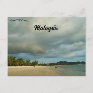 A Beach in Malaysia Postcard