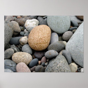 A Beach of Rocks Poster