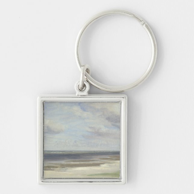 A Beach on the Baltic Sea at Laboe, 1842 Key Ring (Front)