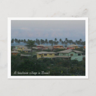 A beachside village in Brazil pos... - Customised Postcard
