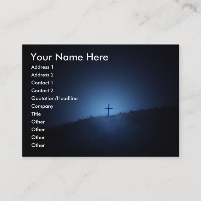 A Beacon of light Business Card (Front)