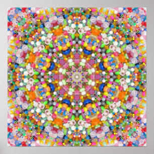A Bead Mandala Poster