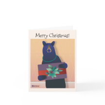 💕 A bear holds a holiday gift - ©️TrForsman