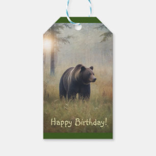 A Beary Happy Birthday Gift Tags