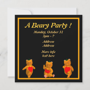 A Beary Party ! Invitation