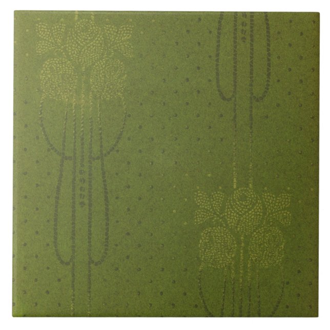 A beautiful 190-7 American wallpaper design Ceramic Tile (Front)