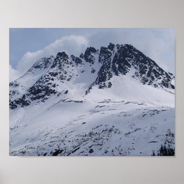 A beautiful Alaska mountain scene! Poster (Front)