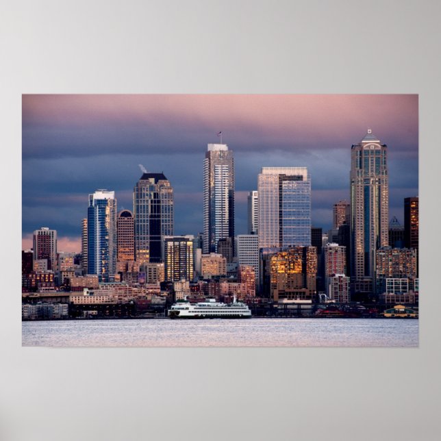 A beautiful and dramatic sunset seen from West Poster (Front)