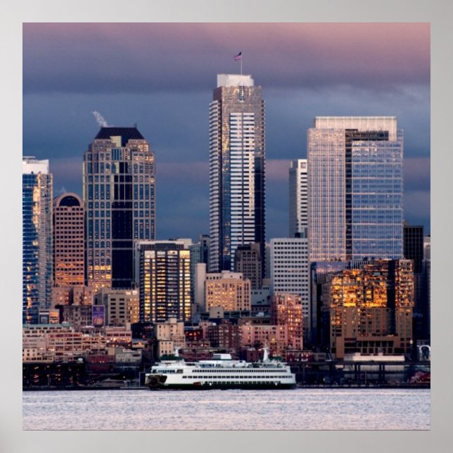 A beautiful and dramatic sunset seen from West Poster (Front)