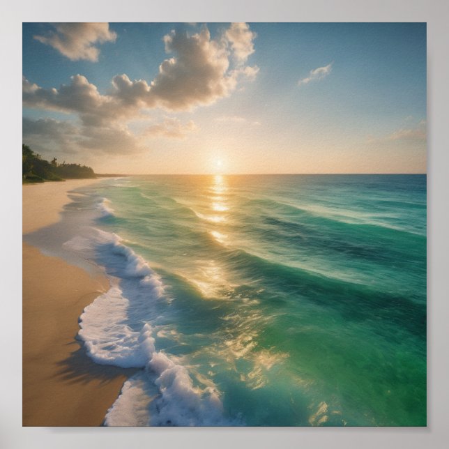 A beautiful beach poster (Front)