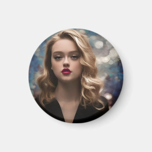 A Beautiful Blonde Woman Magnet