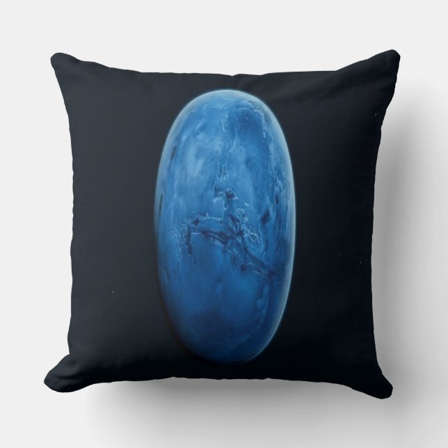 A Beautiful Blue Planet Cushion (Front)
