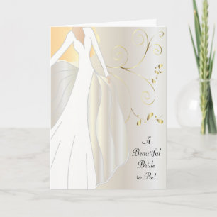 A Beautiful Bride to Be Congratulations Card. Card