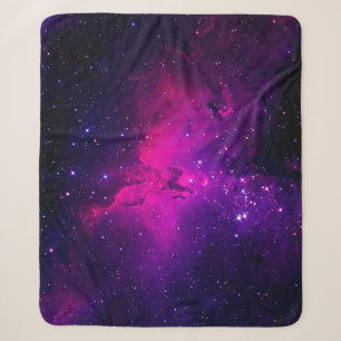 A beautiful, bright space nebula. background,abstr sherpa blanket