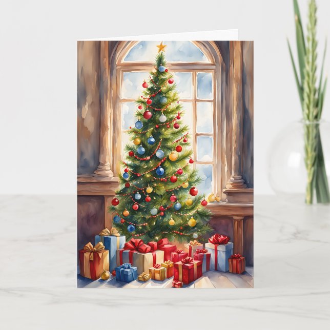 A Beautiful Christmas Tree Card (Front)