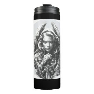 A beautiful custom thermal bottle