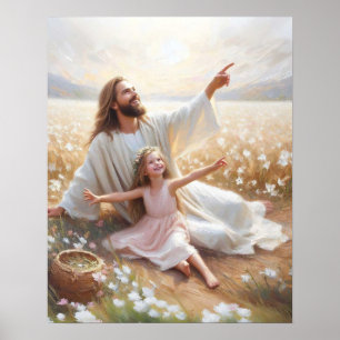 A Beautiful Day, Christian Wall Art, Jesus  Poster