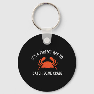 A Beautiful Day For Crab Lovers  Key Ring