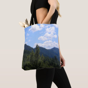 A beautiful day in the mountains...... tote bag