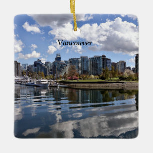 A Beautiful Day in Vancouver, BC Ceramic Ornament