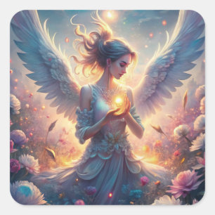 A Beautiful Fairy Square Sticker