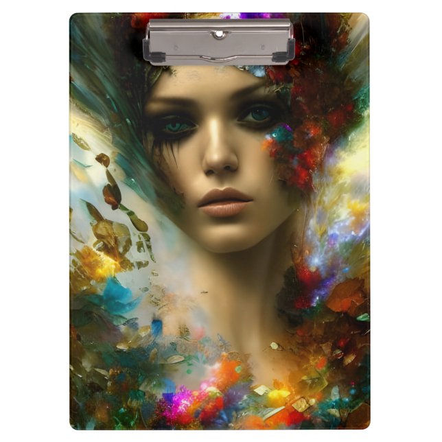 A beautiful fantasy woman clipboard (Front)