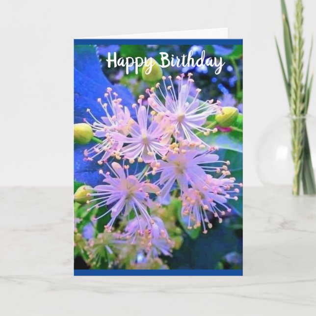 A "BEAUTIFUL FLOWER" FOR "YOUR BIRTHDAY" CARD (Front)