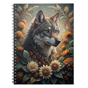 A Beautiful Forest Wolf Notebook