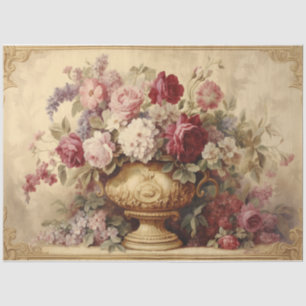 A beautiful French Urn with Florals Tissue Paper