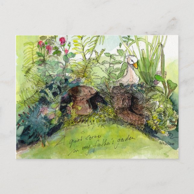 A beautiful garden postcard (Front)