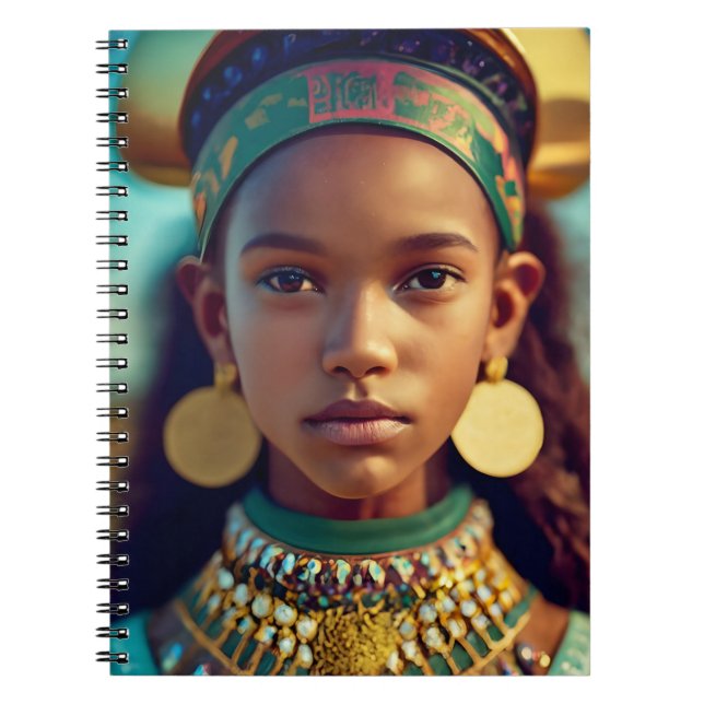 A beautiful girl from the East African tribes Notebook (Front)