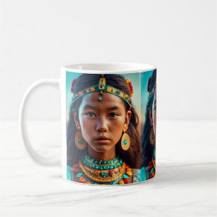 A beautiful girl from the Indian tribes Coffee Mug