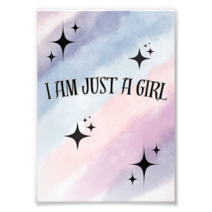 A beautiful girly wall art with rainbow background