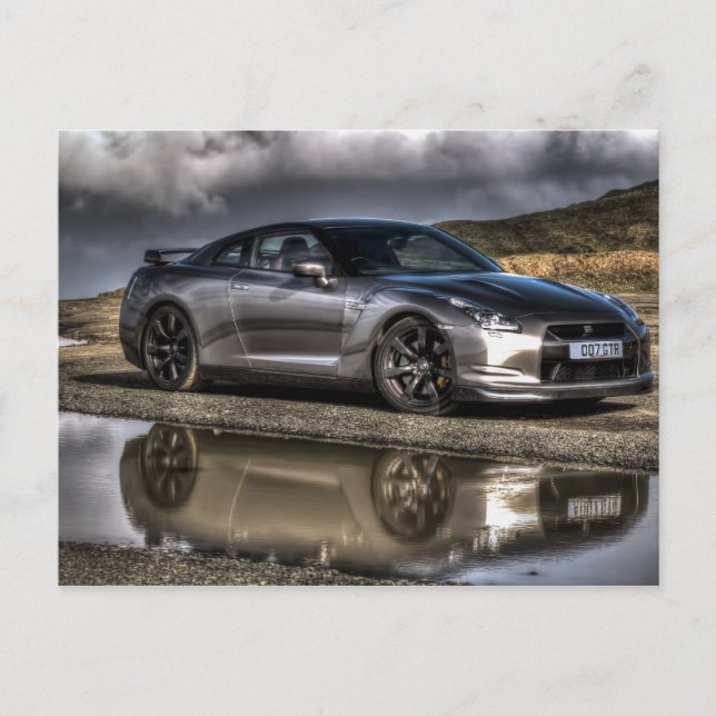 A beautiful image of a beautiful piece of motor en postcard (Front)