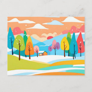 A Beautiful landscape art Postcard