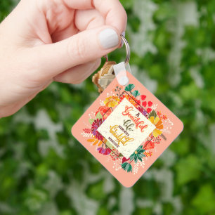 A Beautiful Life Begins With A Beautiful Mindset Key Ring