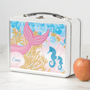 A Beautiful Mermaid Life Metal Lunch Box