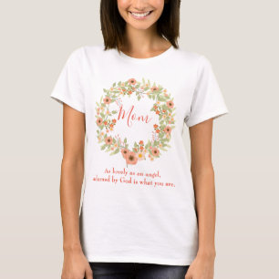 A Beautiful Mum Floral Wreath T-Shirt