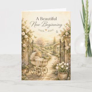 A Beautiful New Beginning New Baby Card