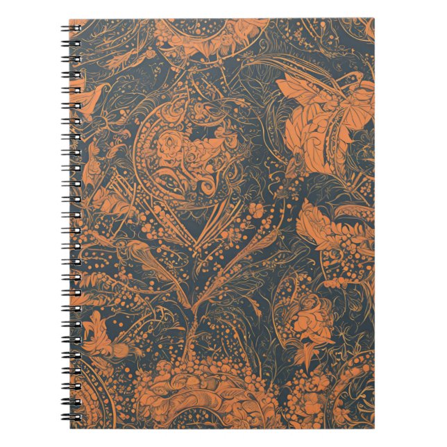 A Beautiful Notebook With Elegant Botanical Art (Front)