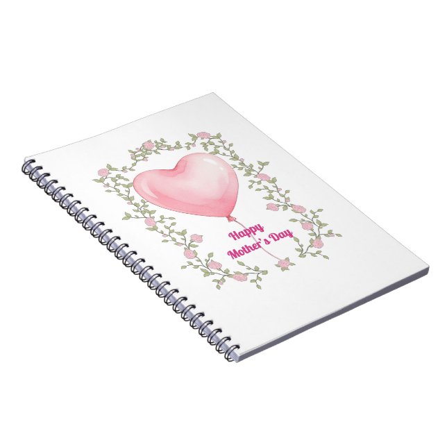 A beautiful notepad for Mother's Day- Pastel pink Notebook (Right Side)