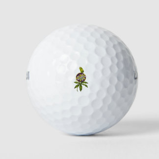 A beautiful passion fruit flower golf balls