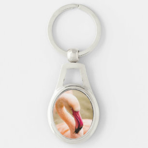 A Beautiful Pink Flamingo Key Ring