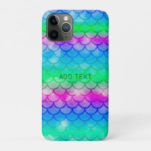 A beautiful range of mermaid-style colours iPhone 11 pro case