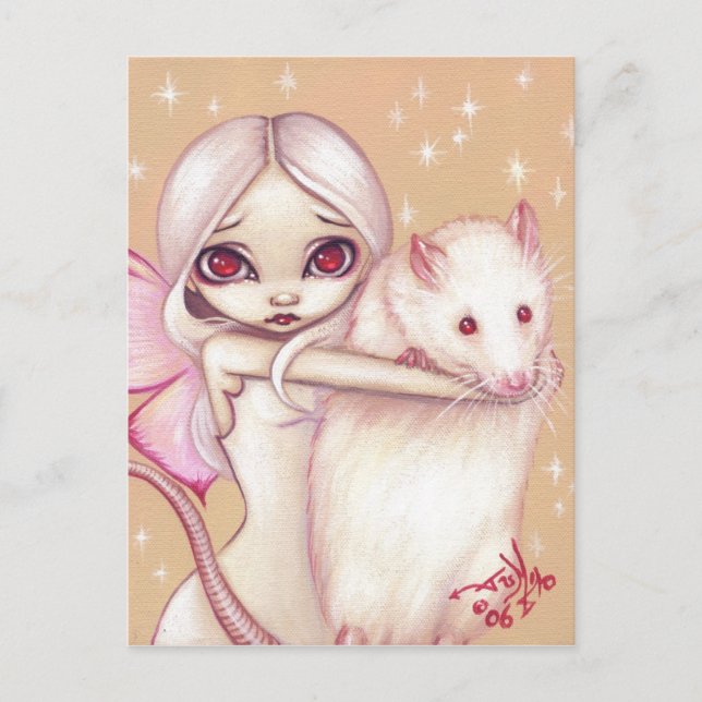 "A Beautiful Rat" Postcard (Front)