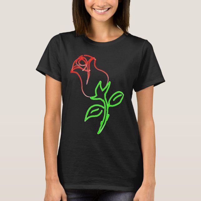 A beautiful red rose is a  for Valentine's Day T-Shirt (Front)