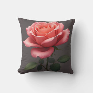 A beautiful rose, fresh and vibrant. Cushion